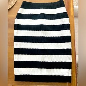 Black and white stripe Express Skirt